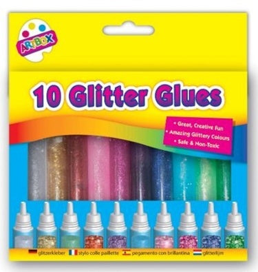 Glitter Glues (Pack of 10) - Anilas UK