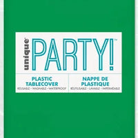 Emerald Green Plastic Table cover (137x274 cm)