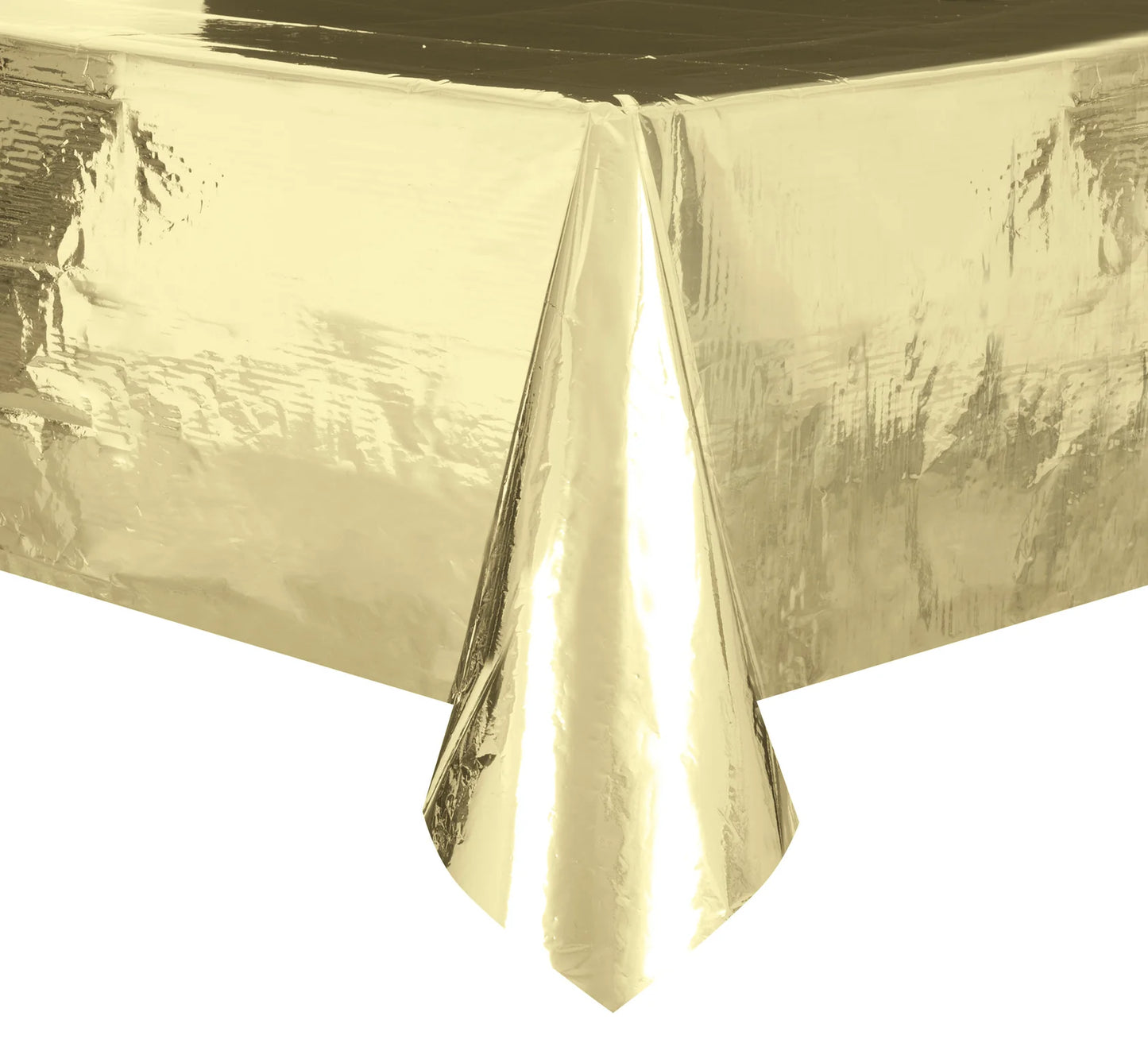 Gold Foil Party Table Cover (137x274 cm) - Anilas UK