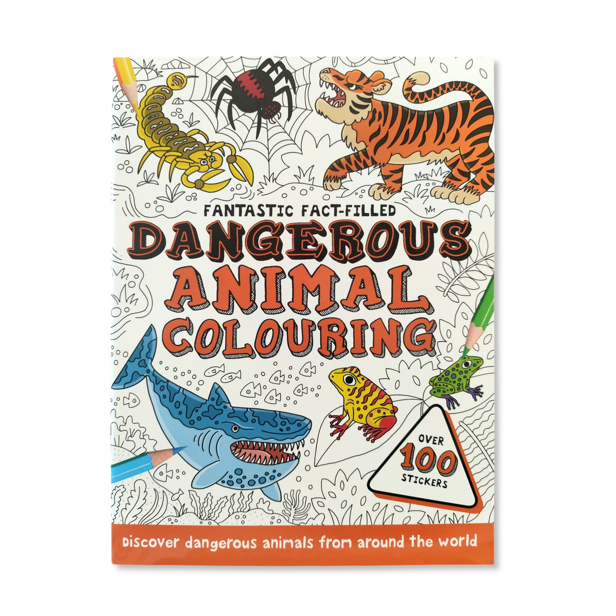 Dangerous Animal Colouring Book With Stickers - Anilas UK