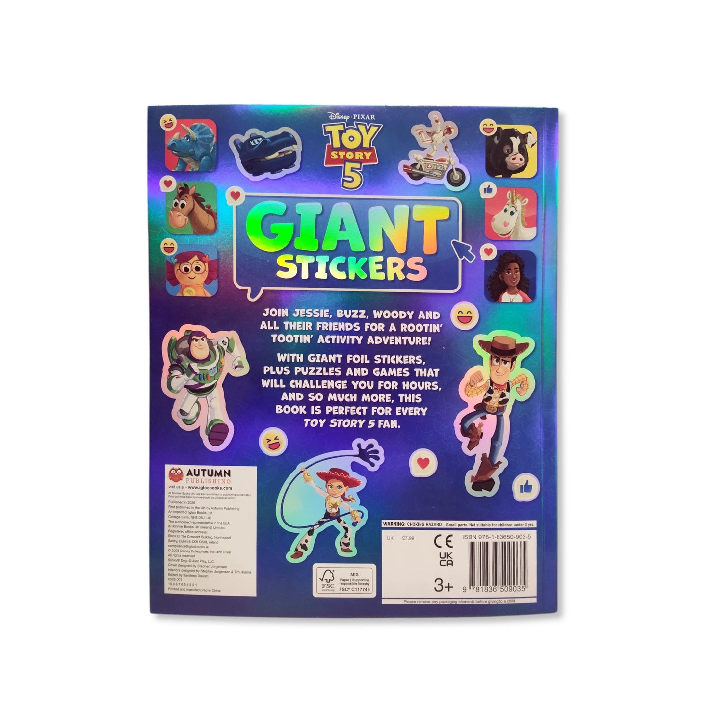 Disney Toy Story 5: Giant Stickers: Giant Sticker Giant Sticker Activity Book
