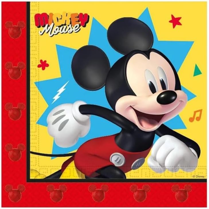 Mickey Jump Into Fun Napkins (Pack of 20) - Anilas UK