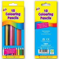 10 Full Size Assorted Colouring Pencils - Anilas UK