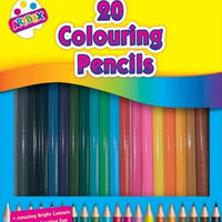 20 Full Size Assorted Colouring Pencils - Anilas UK