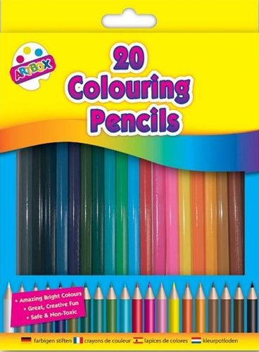 20 Full Size Assorted Colouring Pencils - Anilas UK