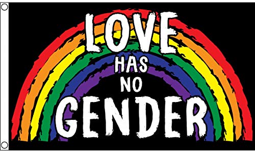 Love has No Gender Premium Quality Flag (5ft x 3ft) - Anilas UK