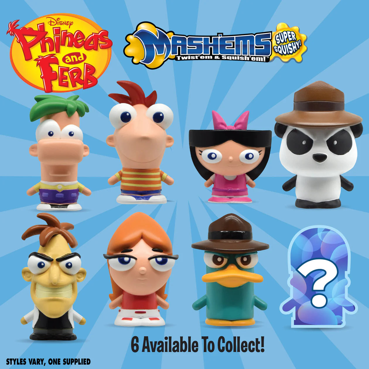 Phineas & Ferb Mash'ems -  Collectible Squishy Toy