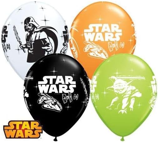 Star Wars Galaxy Printed Latex Balloons (Pack of 6) - Anilas UK