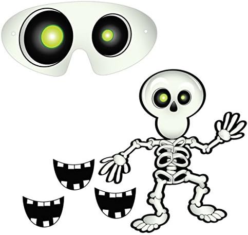 Halloween Pin the Smile on the Skeleton Game - Anilas UK