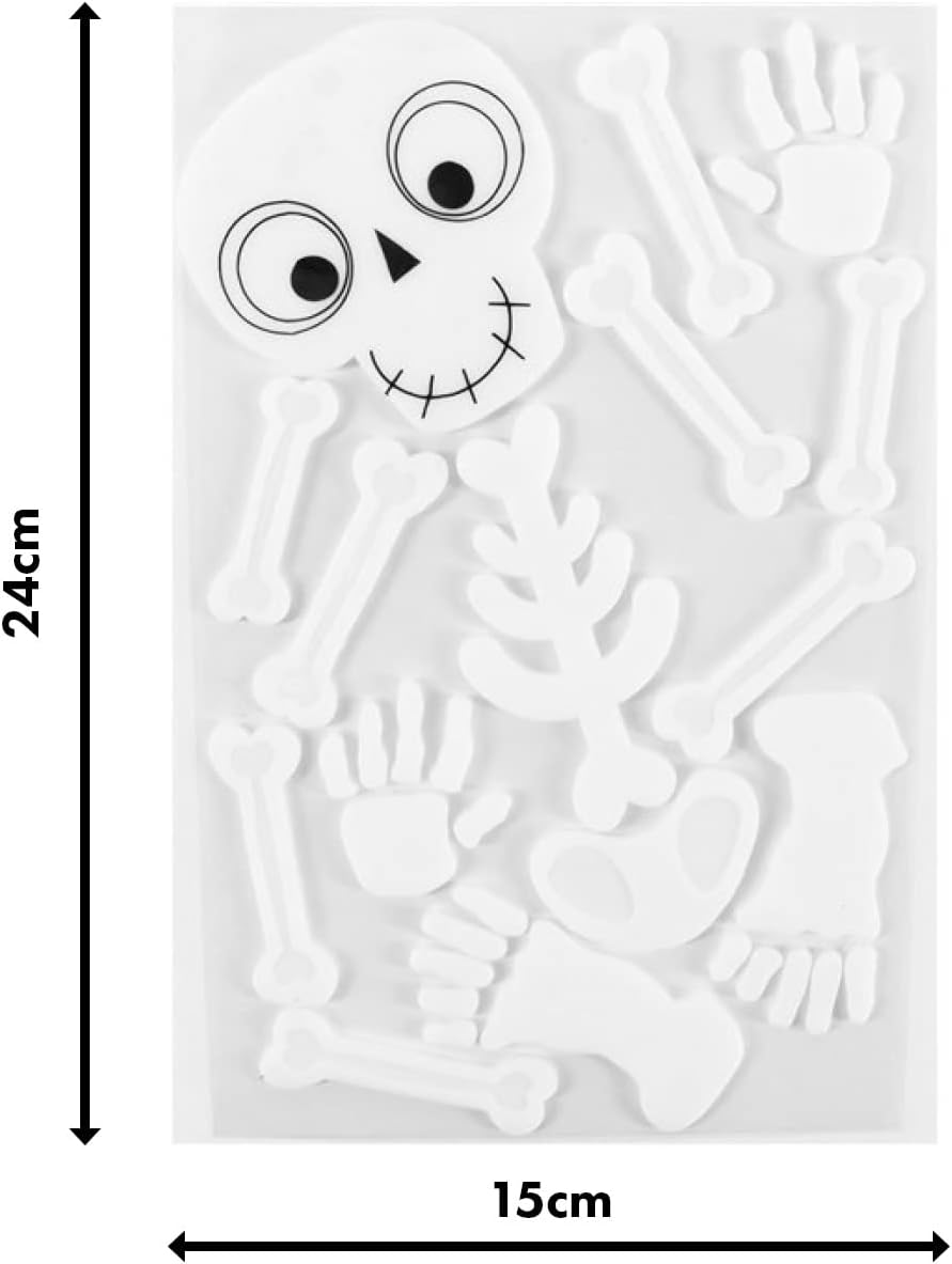 Halloween Skeleton Gel Cling Window Decoration - Anilas UK