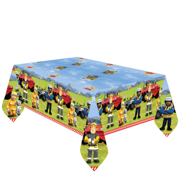 Fireman Sam Paper Birthday Party Tablecover 120x180 cm - Anilas UK