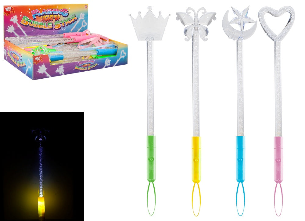 Flashing Light Up Bubble Wands - Anilas UK