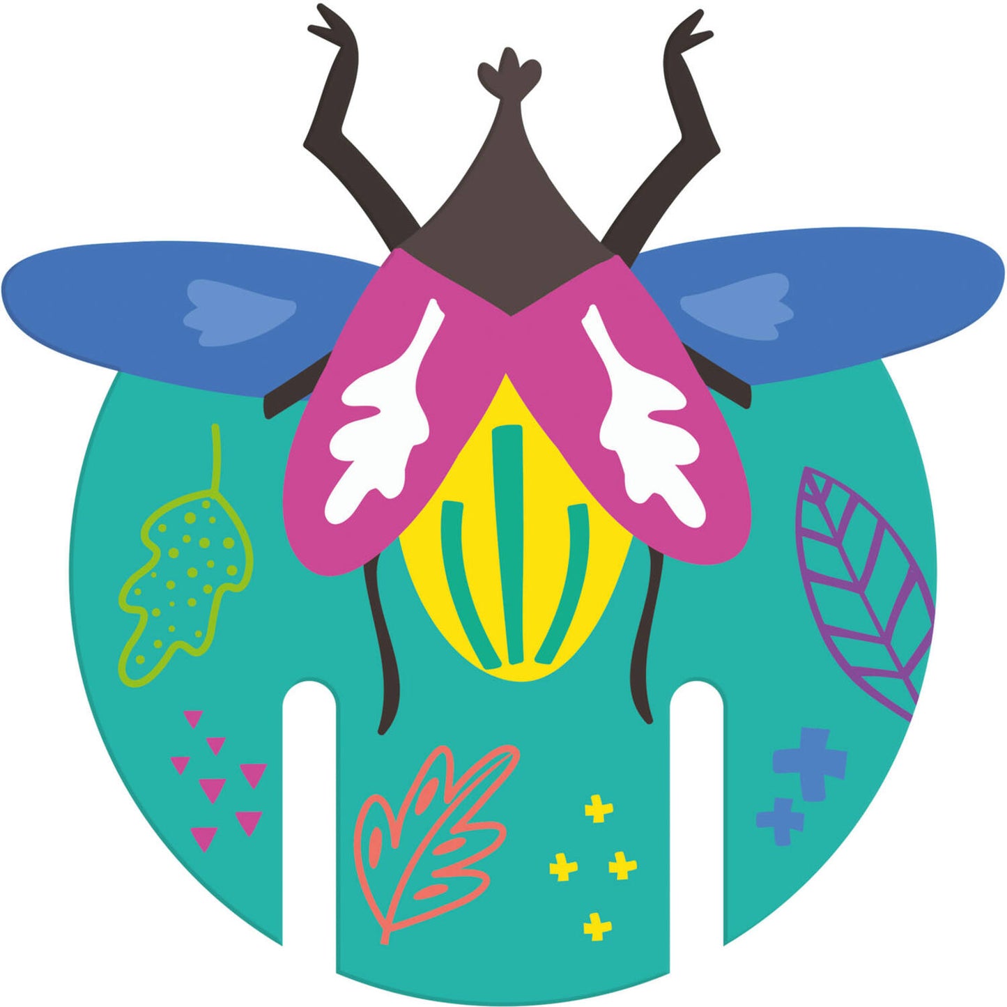 Glass Decoration - Buzzing Bugs (6 pieces) - Anilas UK