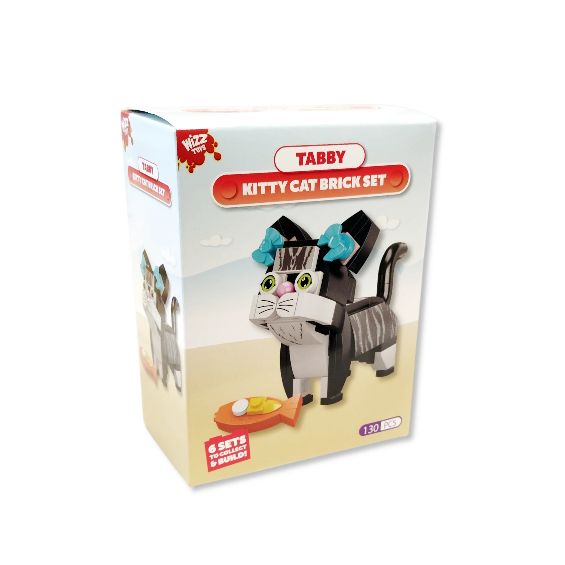 Kitty Cat, Pet Cats Building Block Brick Kit, 6 Assorted Designs - Anilas UK