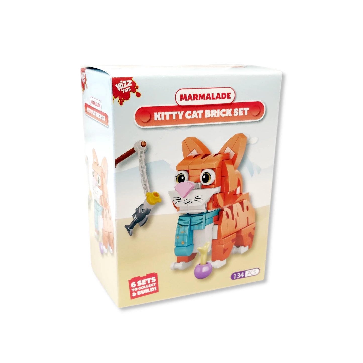 Kitty Cat, Pet Cats Building Block Brick Kit, 6 Assorted Designs - Anilas UK