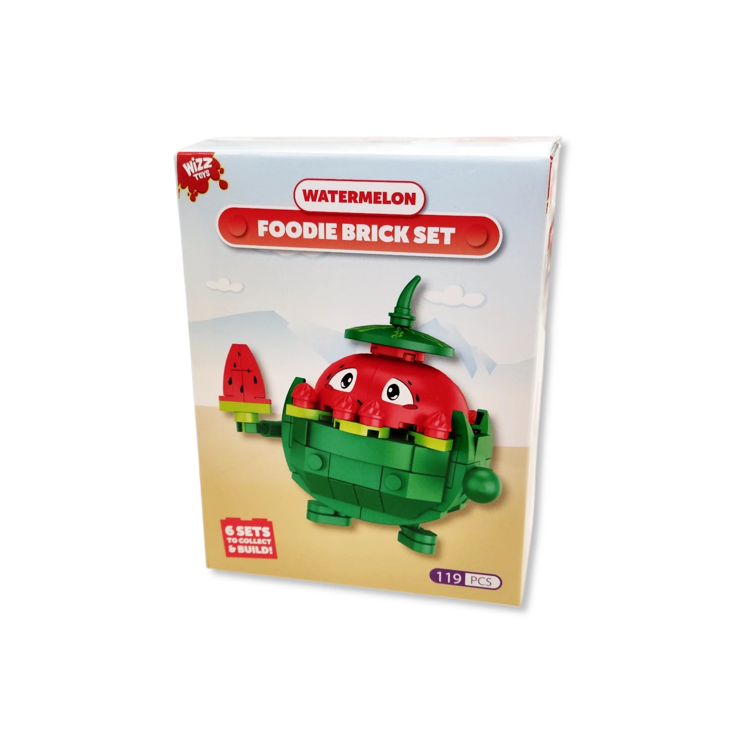Foodie Building Block Brick Kit, 6 Assorted Designs - Anilas UK