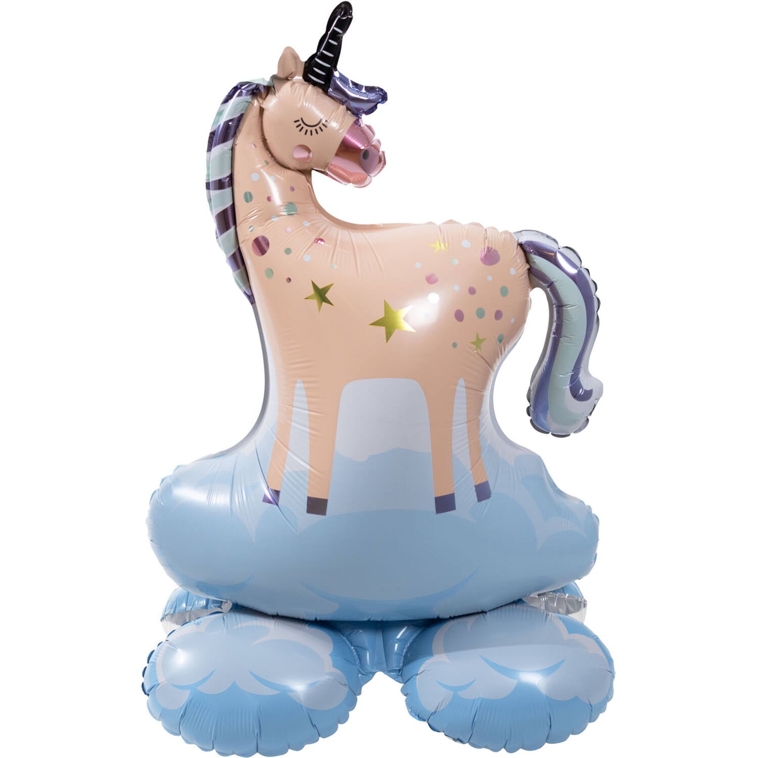 Unicorns & Rainbows Floor Standing Foil Birthday Party Balloon - (53x81cm) - Anilas UK