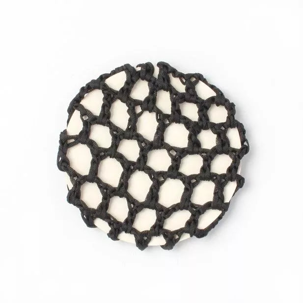 Black Shiny Bun Net - 10cm - Anilas UK