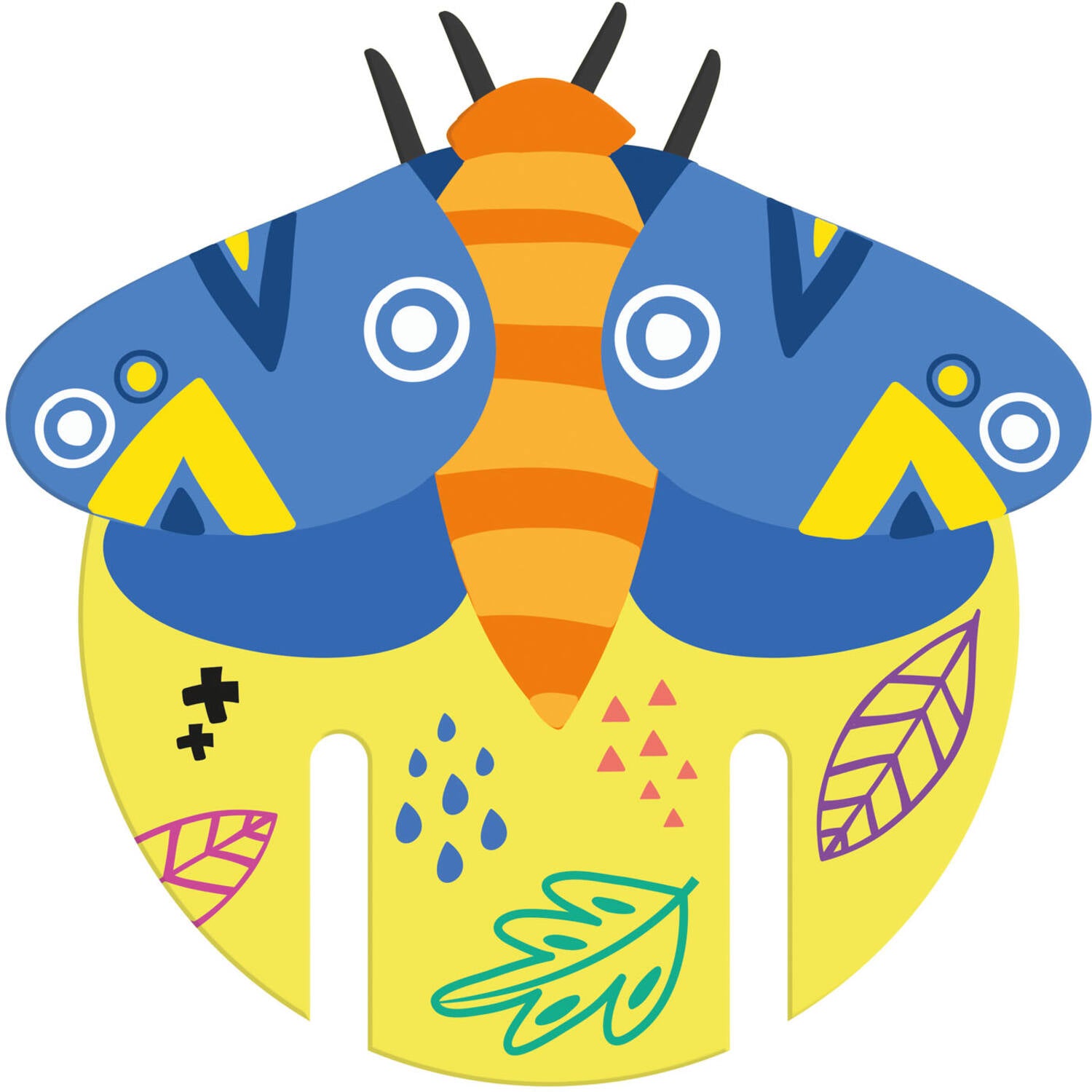 Glass Decoration - Buzzing Bugs (6 pieces) - Anilas UK