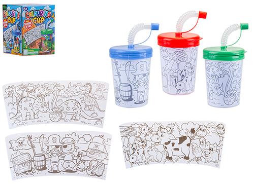 Colour Your Own Drinking Cup with Straw - Anilas UK