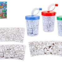 Colour Your Own Drinking Cup with Straw - Anilas UK