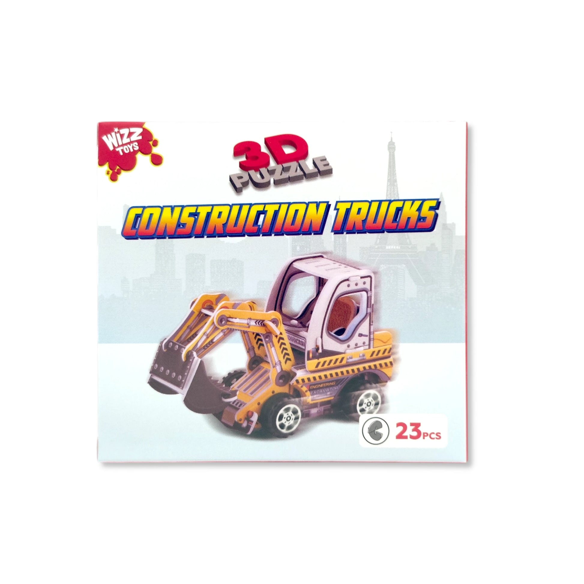 3D Puzzle Construction Trucks - 3 assorted designs - Anilas UK