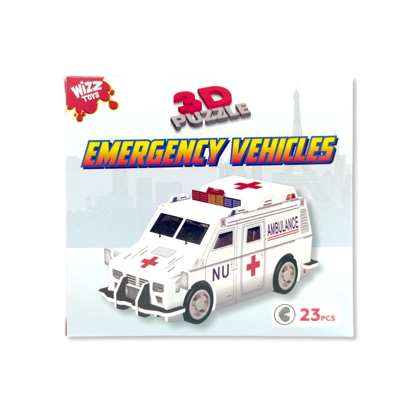 3D Puzzle Emergency Vehicles - 3 assorted designs - Anilas UK
