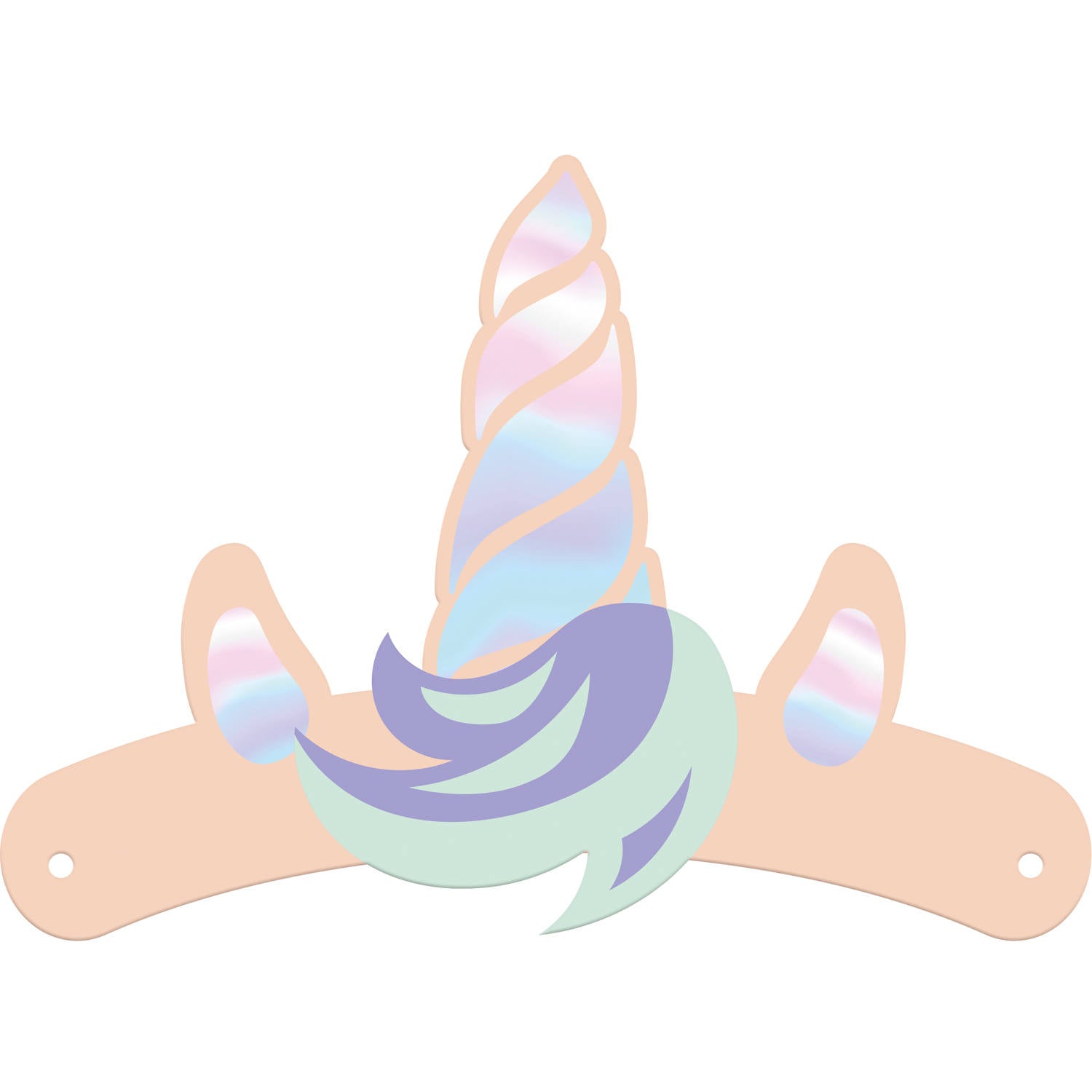 Unicorns & Rainbows Birthday Party Hats  (6 pieces) - Anilas UK