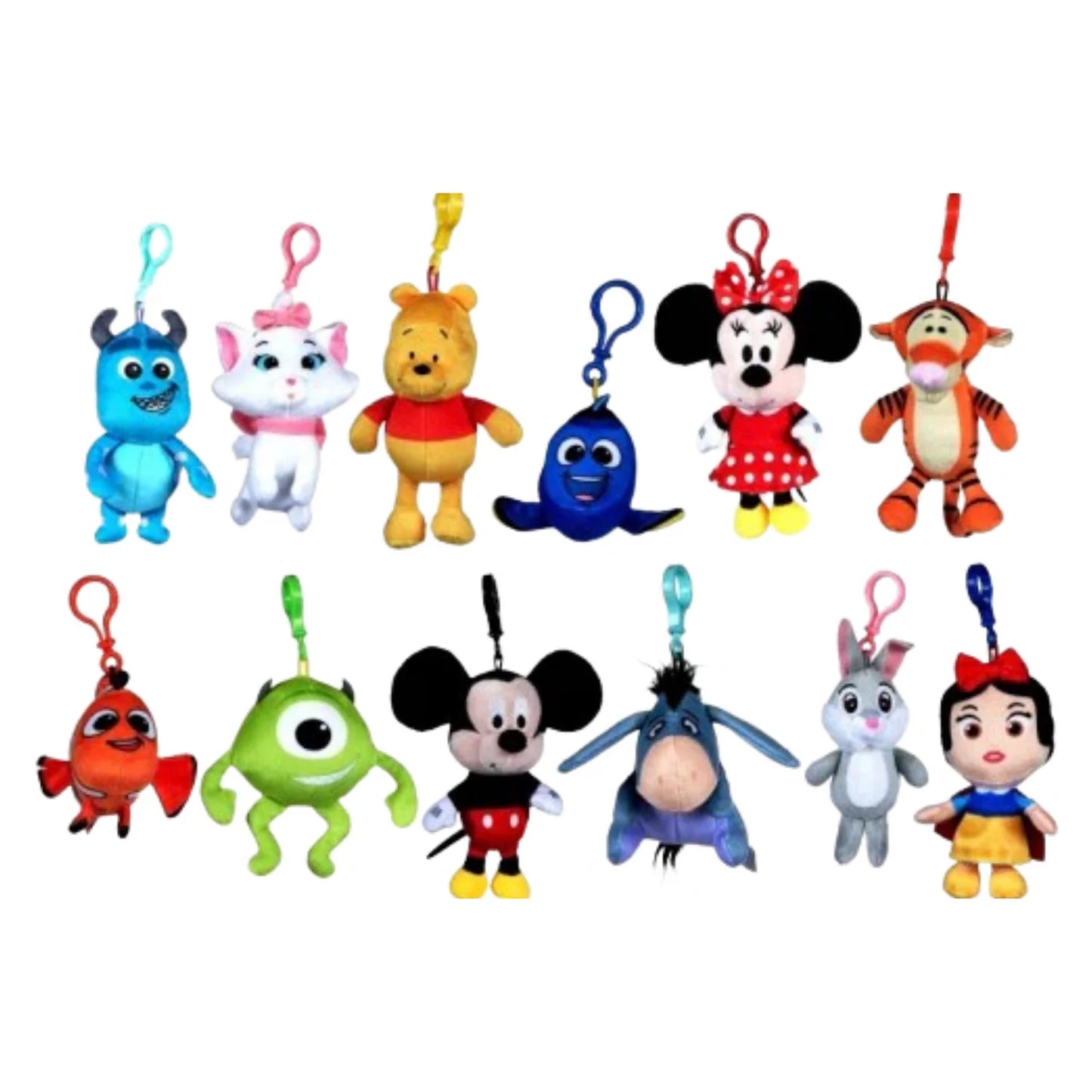 Disney Classics Plush Keychain Bag Clip - 13cm (12 assorted designs) - Anilas UK