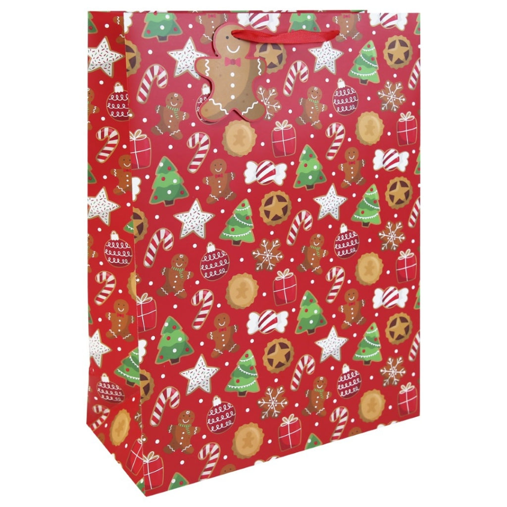 Gingerbread X-Large Gift Paper Bag - Anilas UK