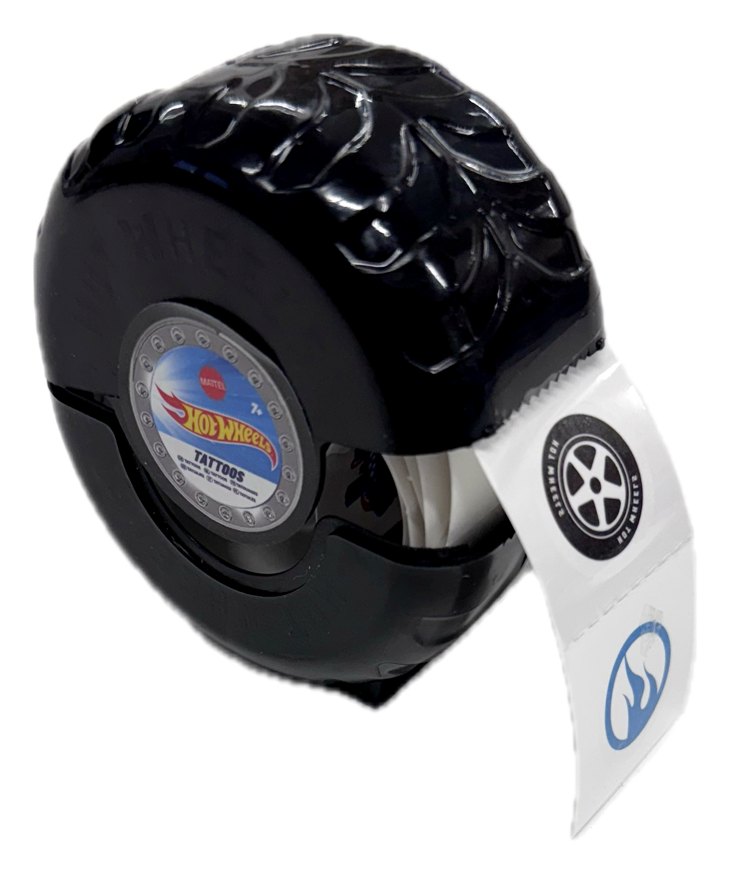 Hot Wheels Temporary Tattoos in Plastic Tyre Case