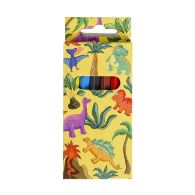Set of 6 Dinosaur Mini Colouring Pencils - Anilas UK