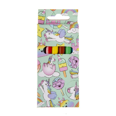 Set of 6 Unicorn Mini Colouring Pencils - Anilas UK