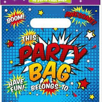 8 Superhero Party Loot Bags - Anilas UK