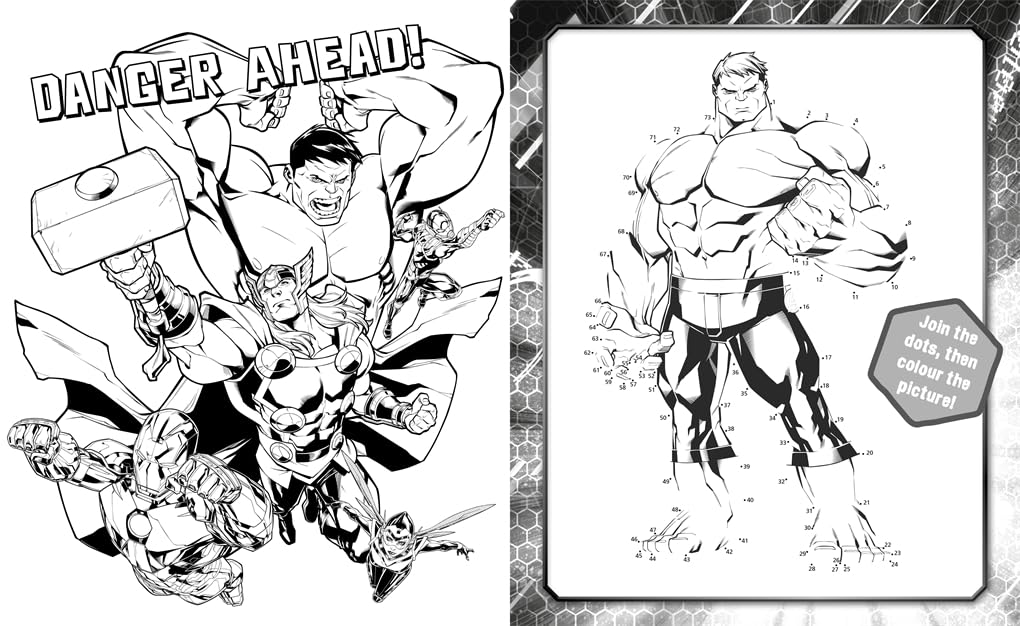 Marvel Avengers: 5 in 1 Colouring - Anilas UK
