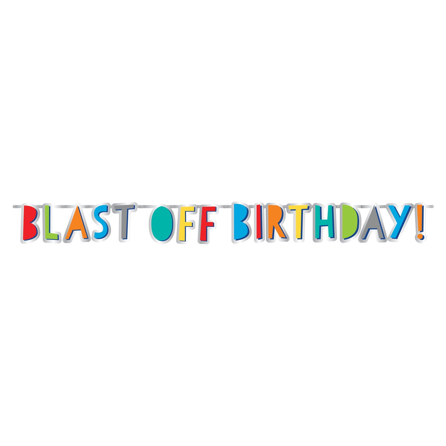 Space Blast Off Birthday Banner Kit - Anilas UK