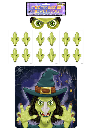 Halloween Stick the Nose on Witch Party Game - Anilas UK