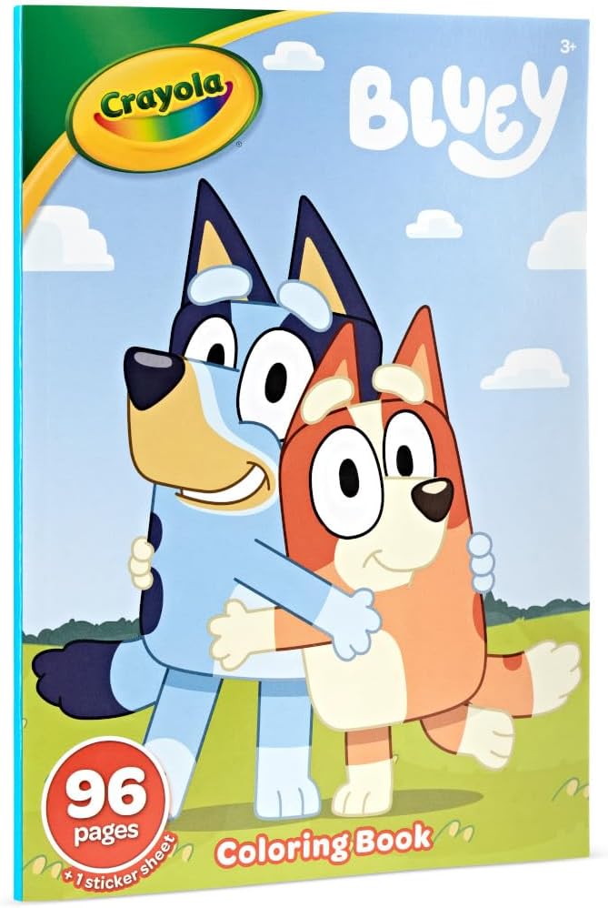 Crayola 96 Page Colouring Book Bluey - Anilas UK