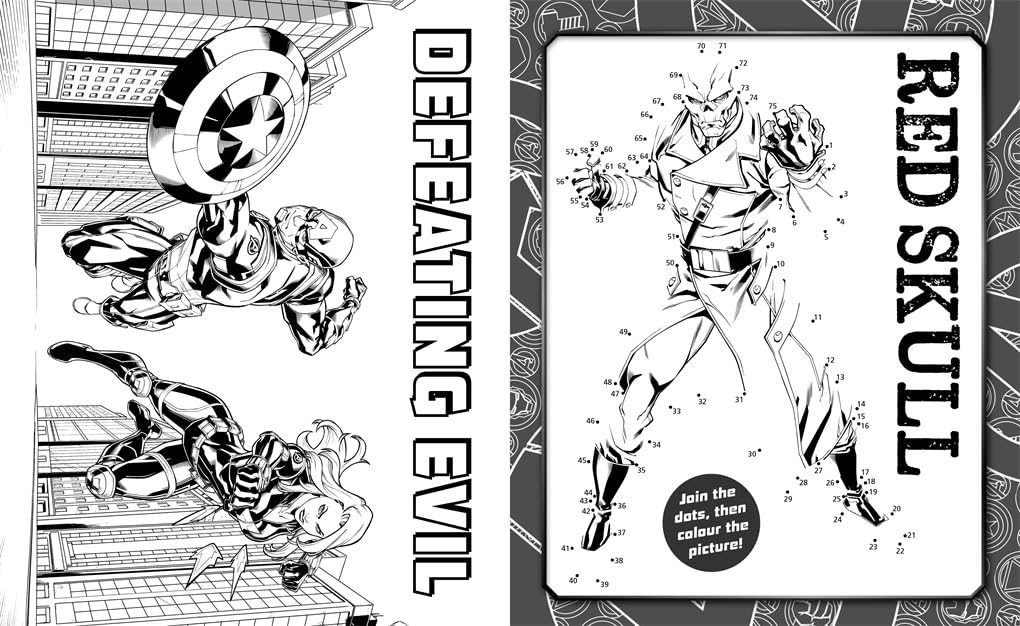 Marvel Avengers Captain America:: 5 in 1 Colouring - Anilas UK