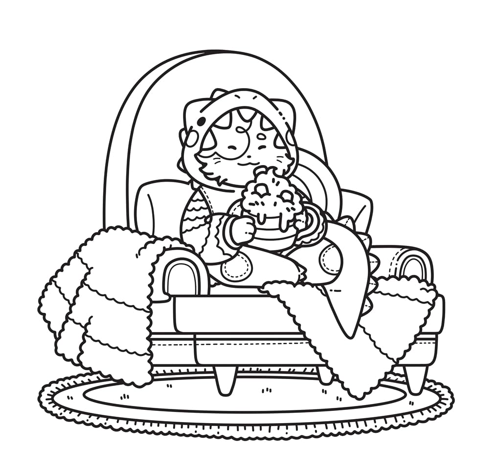 Cute & Cosy: Cuddly Days: A Simple, Snuggly Colouring Book