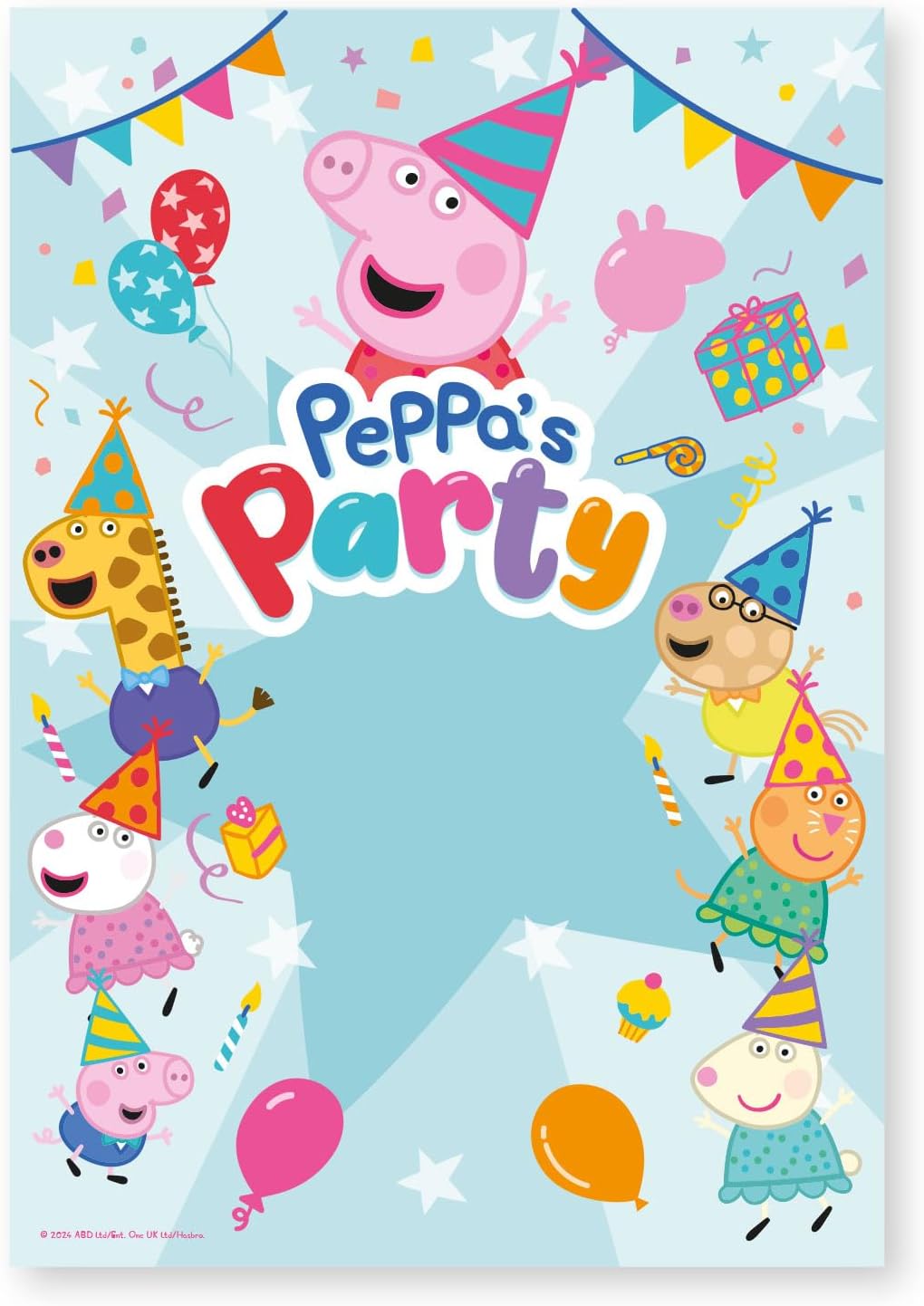 Peppa Pig Birthday Party Backdrop (2.04 x 1.41 m) - Anilas UK