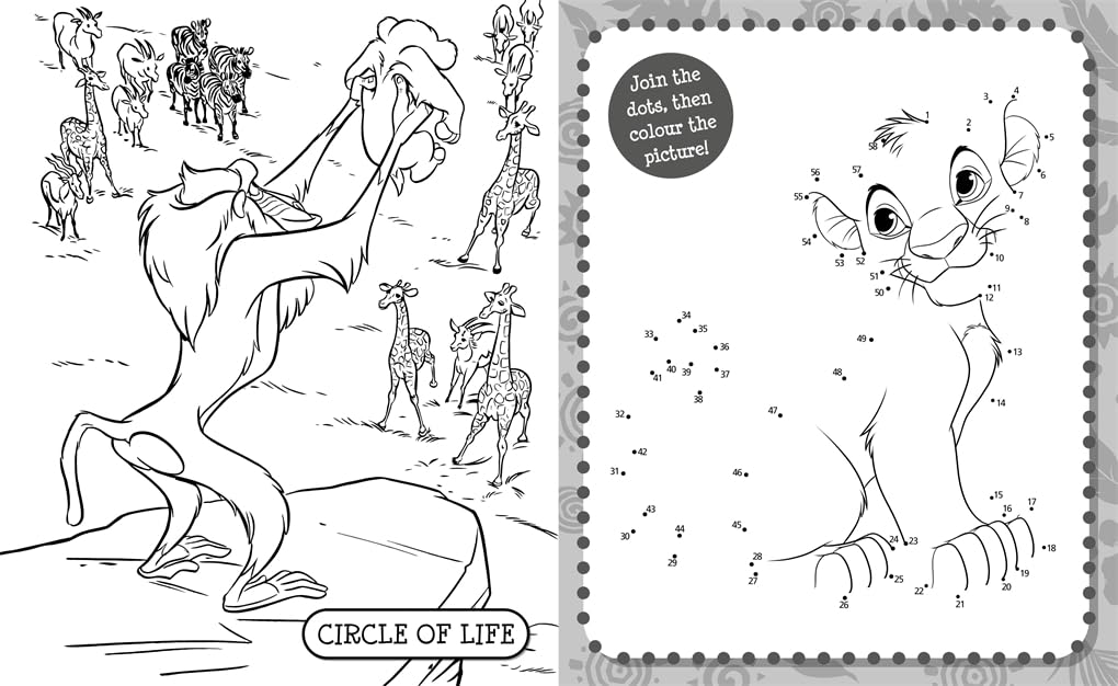 Disney The Lion King: 5 in 1 Colouring - Anilas UK