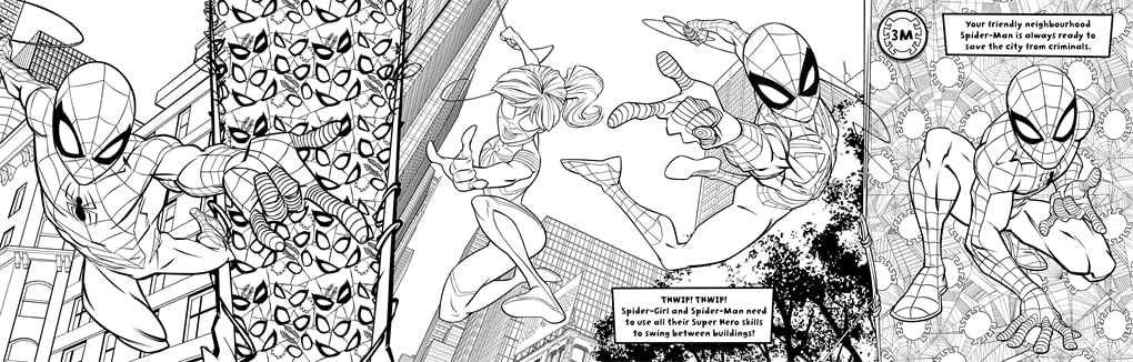 Marvel Spider-Man: Never-Ending Colouring - 6 meters - Anilas UK