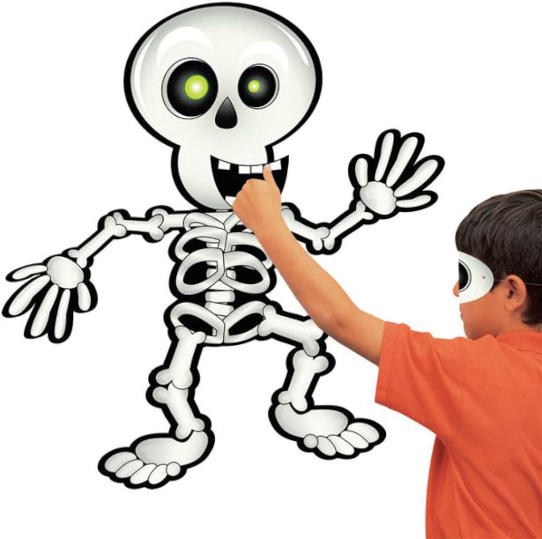Halloween Pin the Smile on the Skeleton Game - Anilas UK