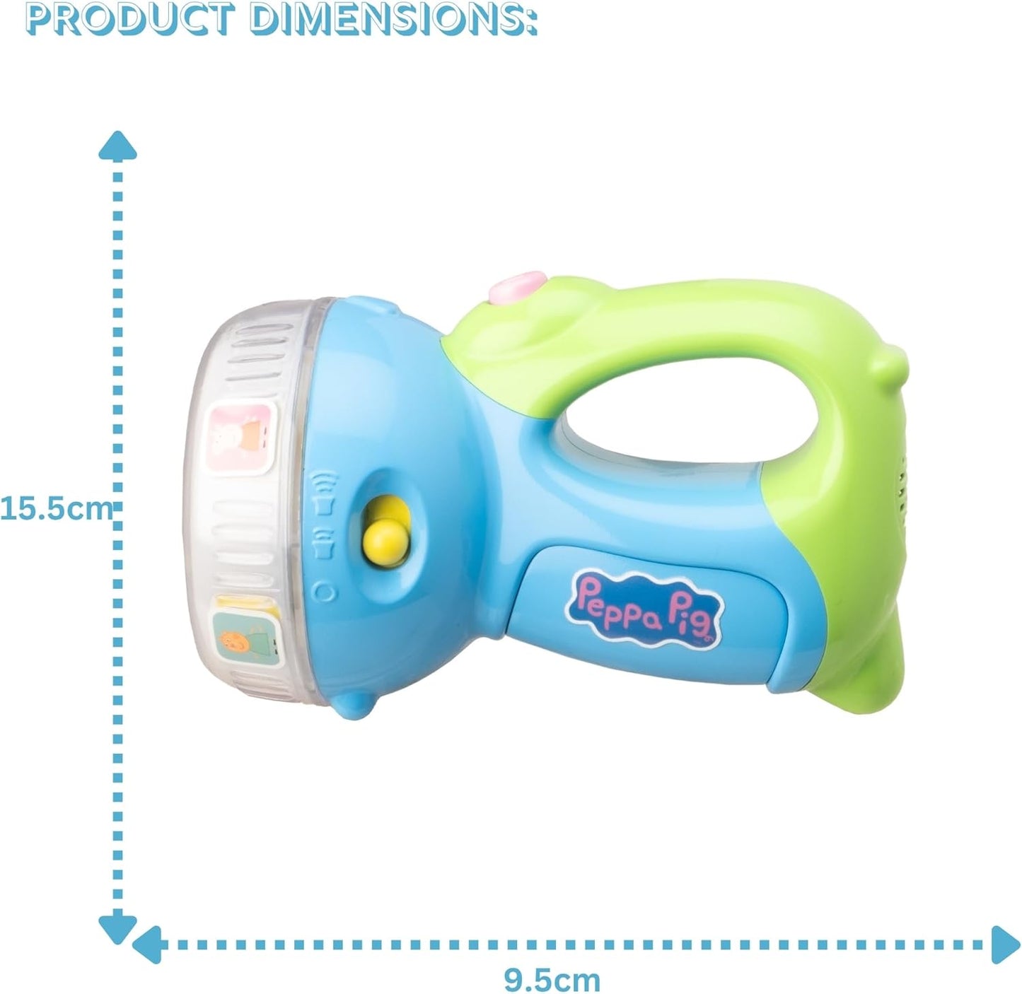 Peppa Pig Colour Change Light & Sound Torch - Anilas UK