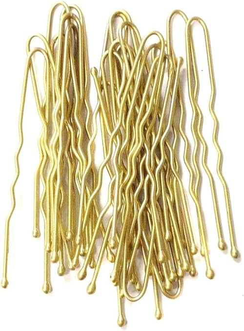 Blonde Waved Hair Pins - 45mm (Pack of 36) - Anilas UK