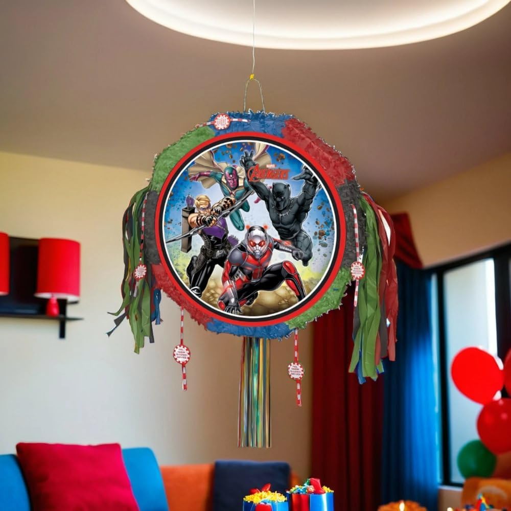 Avengers Drum Pull Pop Out Pinata - Anilas UK