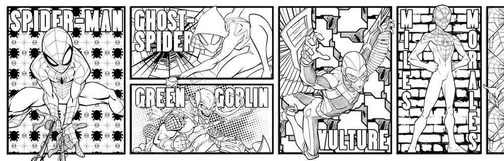 Marvel Spider-Man: Never-Ending Colouring - 6 meters - Anilas UK