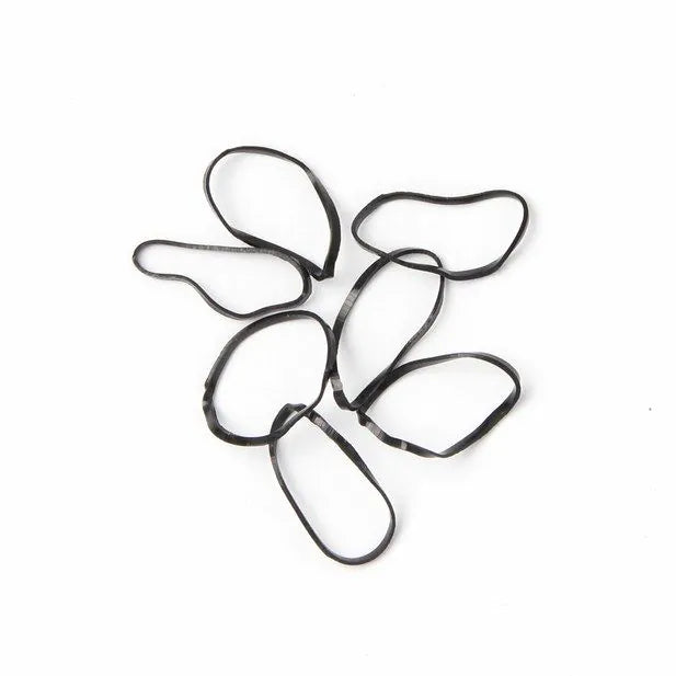 Polyurethane Hair Elastic bands - Black - Pack of 250 - 1mm thick - Anilas UK