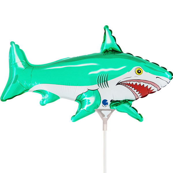 Green Dolphin Air Fill Foil Mini Shape Balloon 36cm - Anilas UK